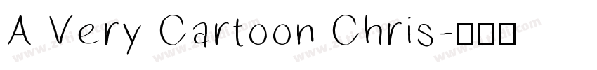 A Very Cartoon Chris字体转换